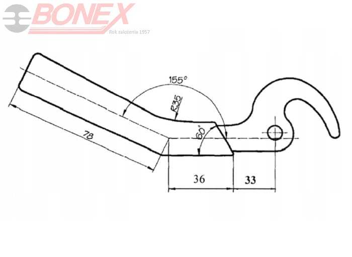 Rączka drzwiczek A4