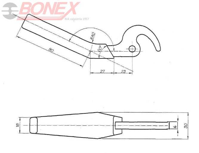 Rączka drzwiczek A1
