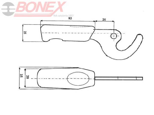 Rączka drzwiczek A6