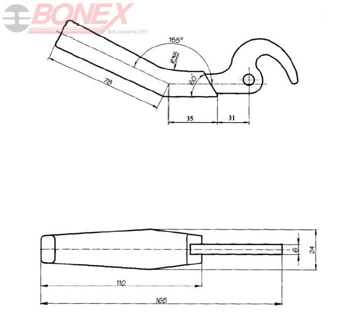 Rączka drzwiczek A2