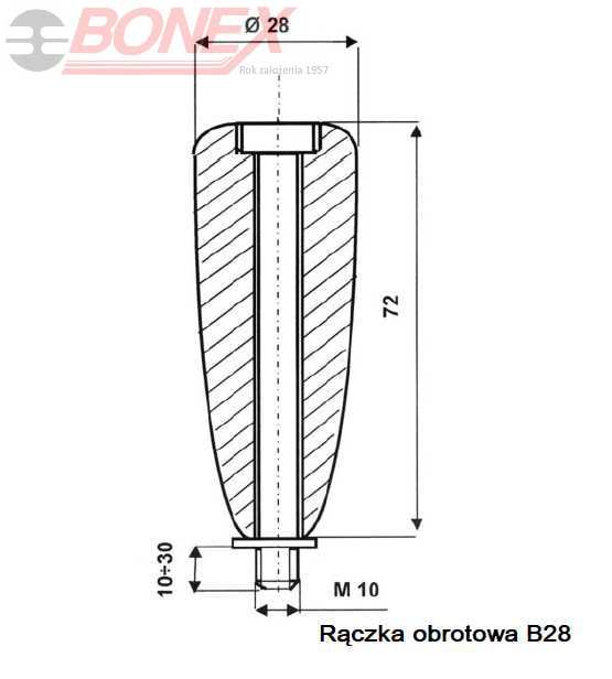Rączka obrotowa B28