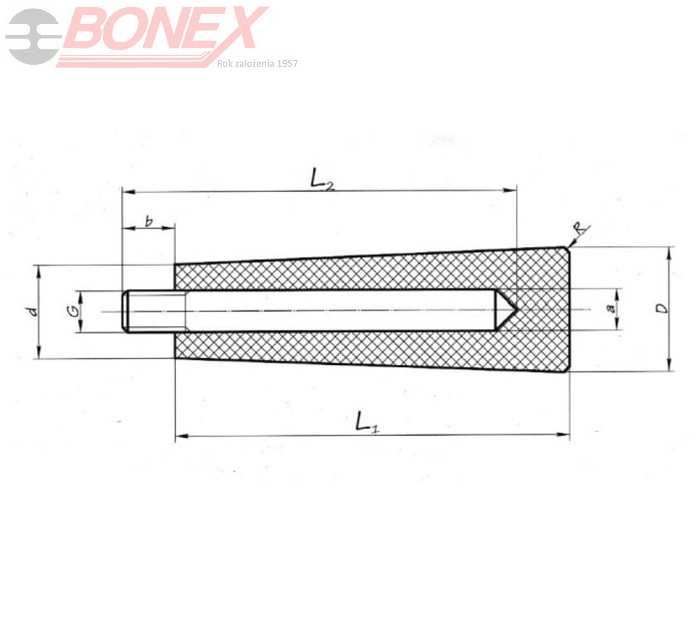 Rączka stożkowa typ NZR - BONEX