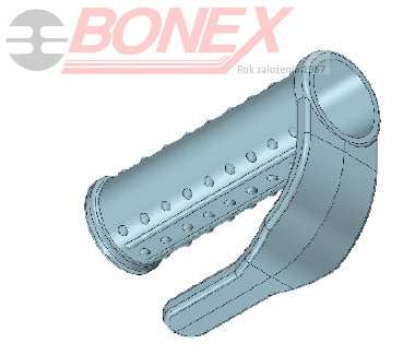 Rączka taczki z gardą