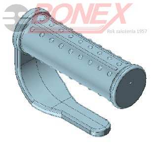 Rączka taczki z gardą