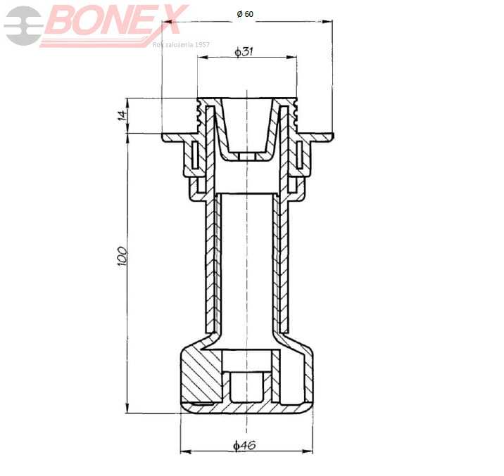 Stopka, noga regulowana do eurokuchni